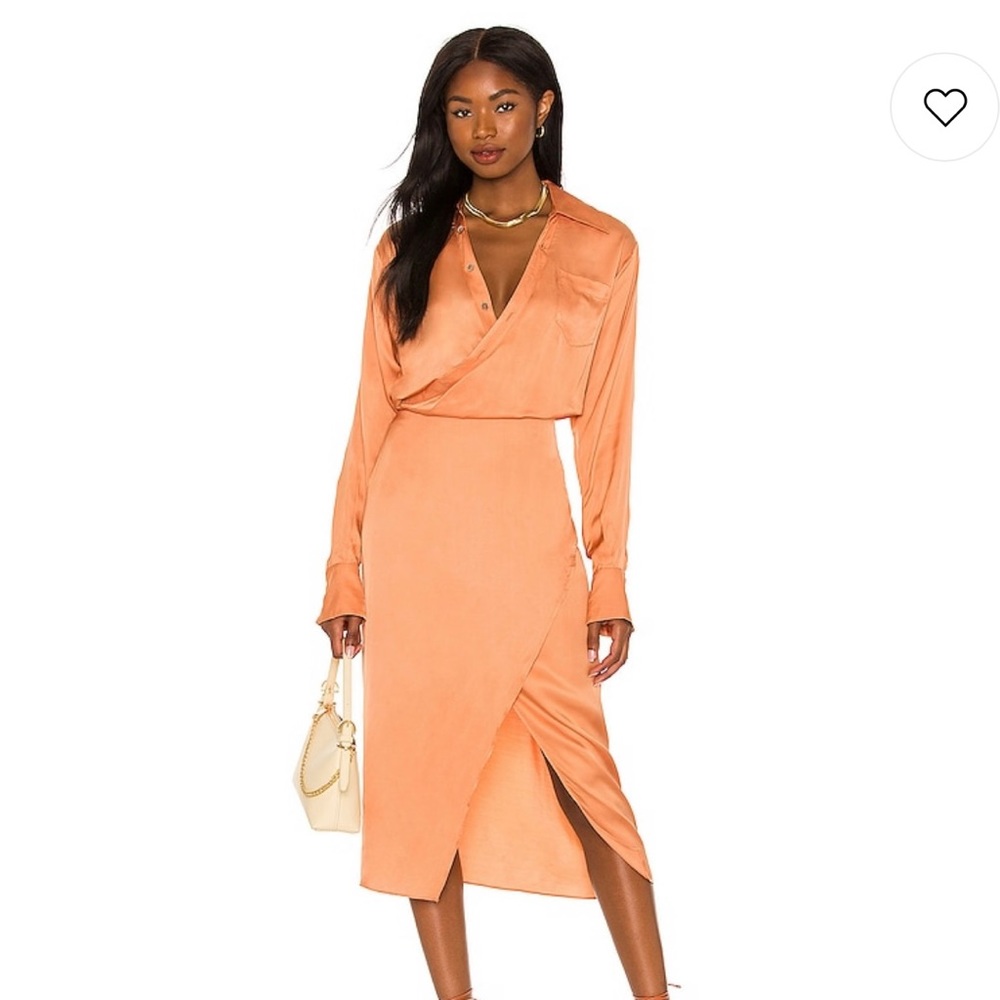 Orange Midi Dress